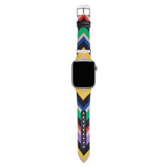 Missoni Zigzag Apple Watch Strap Multicolor Chevron Leather | 38mm, 40mm, & 41mm | SLMW1009FSL