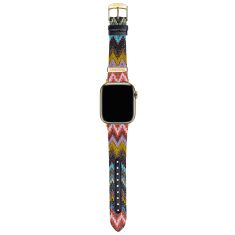 Missoni Zigzag Apple Watch Strap Multicolor Chevron Leather | 38mm, 40mm, & 41mm | SLMW1011FYL