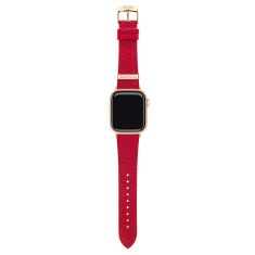 Missoni Zigzag Apple Watch Strap Red Leather 38mm, 40mm, and 41mm - SLMW1800YL