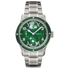Montblanc 1858 Geosphere Oxygen Green Dial Stainless Steel Watch 42mm - 133303