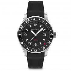 Montblanc 1858 GMT Black Rubber Strap Watch | 42mm | 129766