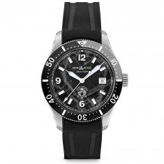Montblanc 1858 Iced Sea Automatic Date Black Rubber Strap Watch | 41mm | 129372