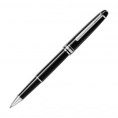 Montblanc Black Meisterstück Platinum-Plated Classique Rollerball Pen