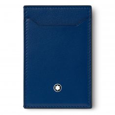 Montblanc Meisterstück 3cc Blue Leather Pocket Holder