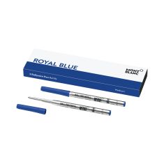 image of Montblanc Set of 2 Medium Ballpoint Pen Refills | Royal Blue | 128214 with sku:20272720