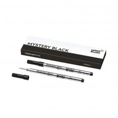Montblanc Set of 2 Medium Rollerball Pen Refills | Mystery Black | 128231
