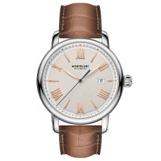 Montblanc Star Legacy Automatic Date Brown Leather Strap Watch | 43mm | 126104