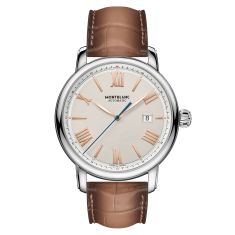 Montblanc Star Legacy Chronograph Day & Date Brown Leather Strap Watch | 43mm | 126080