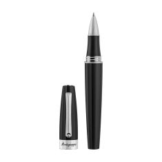 Montegrappa Magnifica Modern Classic Rollerball Pen, Black, Satin Stainless Steel