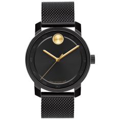 Movado BOLD Access Black Dial Black Ion-Plated Stainless Steel Watch 41mm - 3600960