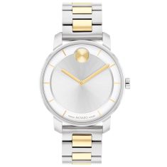 Movado BOLD Access Silver-Tone Dial Two-Tone Stainless Steel Watch 34mm - 3600965