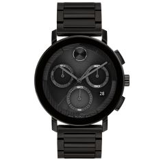 Movado BOLD Verso Chronograph Blue Ceramic Watch 44mm 3601117 REEDS Jewelers