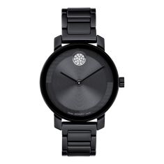 Movado BOLD Evolution 2.0 Crystal Accent and Black Ceramic Bracelet Watch 34mm - 3601235