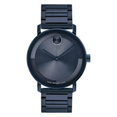 Movado BOLD Evolution Blue Dial and Blue Ion-Plated Stainless Steel Bracelet Watch | 40mm | 3601097