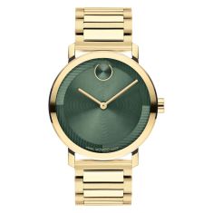 Versace Greca Time GMT Green Dial Two-Tone Stainless Steel Bracelet Watch |  41mm | VE7C00623 | REEDS Jewelers