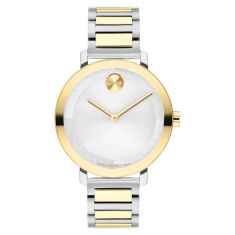 Movado Bold Evolution Silver-Tone Dial Two-Tone Stainless Steel Bracelet Watch | 34mm | 3601105