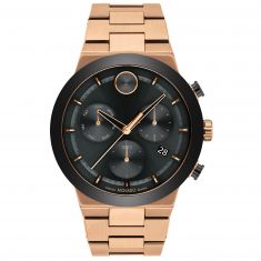 Movado BOLD Fusion Chronograph Bronze PVD-Finished Bracelet Watch | 44.5mm | 3600898