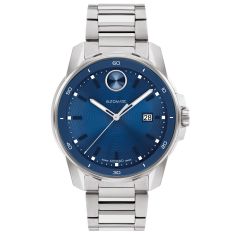 Movado BOLD Verso Automatic Blue Dial Stainless Steel Watch  | 43mm | 3601051