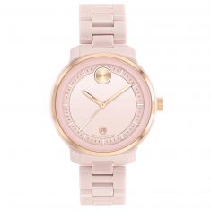 Movado BOLD Verso Blush Ceramic Bracelet Watch | 39mm | 3600935