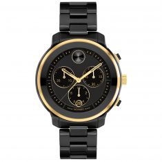 Movado BOLD Verso Chronograph Black Ceramic Bracelet Watch | 40mm | 3600932