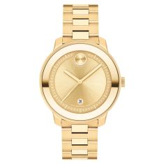 Versace Greca Time Gold Dial Two-Tone Stainless Steel Bracelet | 35mm |  VE6C00523 | REEDS Jewelers