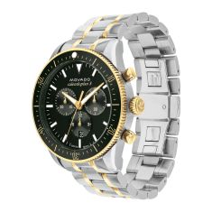 Movado Heritage Calendoplan S Green Dial Two-Tone Stainless Steel Link Bracelet Watch | 42mm | 3650167