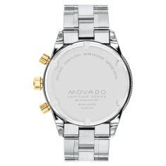 Movado Heritage Calendoplan S Green Dial Two-Tone Stainless Steel Link Bracelet Watch | 42mm | 3650167