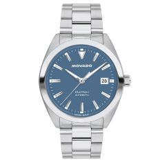 Movado Heritage Series Datron Automatic Green Dial Stainless Steel Watch 40mm 3650178 REEDS Jewelers