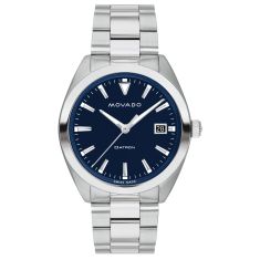 Movado Heritage Series Datron Blue Dial and Stainless Steel Bracelet Watch | 39mm | 3650142