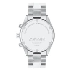 Movado Heritage Series Datron Blue Dial Stainless Steel Bracelet Watch 41mm - 3650179