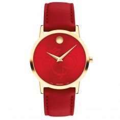Red movado watch sales