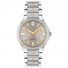 Movado SE Automatic Diamond Accent Grey Dial Two-Tone Watch | 33mm | 0607681