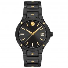 Movado SE Black Ceramic and Yellow Gold PVD Bracelet Watch | 33mm | 0607741
