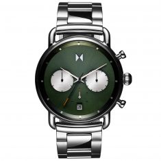 MVMT Blacktop II Hornet Green Dial and Stainless Steel Bracelet Watch | 42mm | 28000268-D