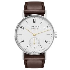 NOMOS Tangente Neomatik Dore White Dial Brown Leather Strap 35mm - 192