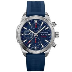 NORQAIN Adventure Sport Chrono Day/Date Blue Dial Blue Rubber Strap Watch | 41mm | N1500SIC/A151/15AR.18S
