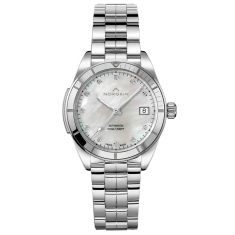 NORQAIN Adventure Sport Mother-of-Pearl Diamond Dial Stainless Steel Automatic Watch | 37mm | N1800SP81A/M18D/182S