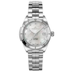 NORQAIN Adventure Sport Mother-of-Pearl Diamond Dial Stainless Steel Automatic Watch 37mm - N1800SP81A/M18D/182S