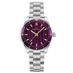 NORQAIN Adventure Sport Purple Dial Stainless Steel Automatic Watch | 37mm | N1800A86GA/P183/182S