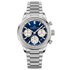NORQAIN Freedom 60 Chrono Blue Dial Stainless Steel Automatic Watch 40mm - N2201S22C/A221/201SG