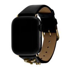 Olivia Burton Apple Watch Strap | Gold and Black Celestial Leather | 38mm, 40mm, and 41mm | 24300008
