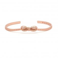 Olivia Burton Bow Bangle Bracelet Rose Gold Tone REEDS Jewelers
