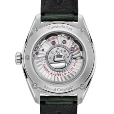 OMEGA Constellation Globemaster Co-Axial Master Chronometer Annual Calendar Green Leather Strap Watch 41mm - O13033412210001