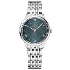 OMEGA De Ville Prestige Quartz Pine Green Dial Stainless Steel Watch | 30mm | O43410306010001