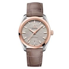 OMEGA Seamaster Aqua Terra 150M Co-Axial Chronometer Brown Leather Strap Watch 38mm - O22023382006001