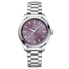 OMEGA Seamaster Aqua Terra 150m Co-Axial Master Chronometer Stainless Steel Watch | Lavender Dial | 34mm | O22010342010002