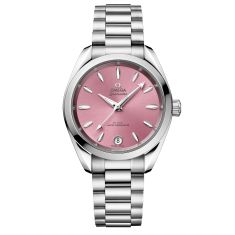 OMEGA Seamaster Aqua Terra 150m Co-Axial Master Chronometer Stainless Steel Watch | Shell Pink Dial | 34mm | O22010342010003