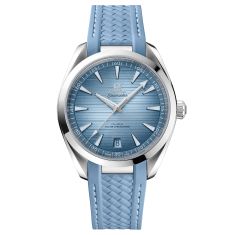 OMEGA Seamaster Aqua Terra 150M Co-Axial Master Chronometer Summer Blue Dial Rubber Strap Watch | 41mm | O22012412103008