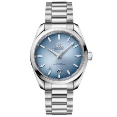 OMEGA Seamaster Aqua Terra 150M Co-Axial Master Chronometer Summer Blue Dial Stainless Steel Watch 38mm - O22010382003004
