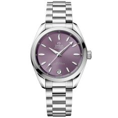 OMEGA Seamaster Aqua Terra Shades Lavender Dial Co-Axial Master Chronometer Stainless Steel Watch 34mm - O22010342010002
